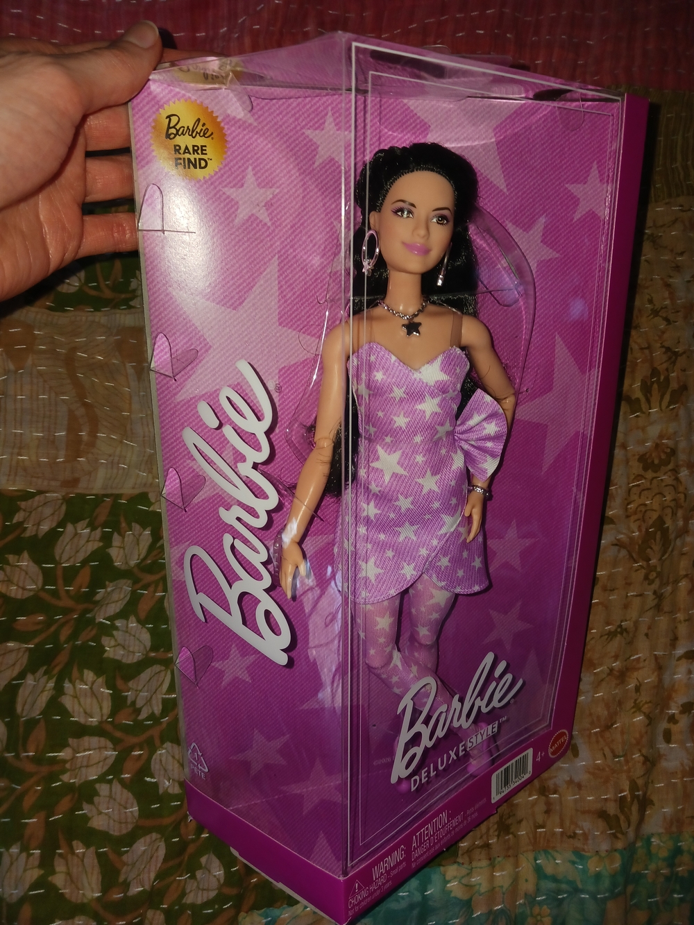 Barbie Deluxe Style Doll Raquelle in Pink Star Dress Rare Find - Picture 2 of 4